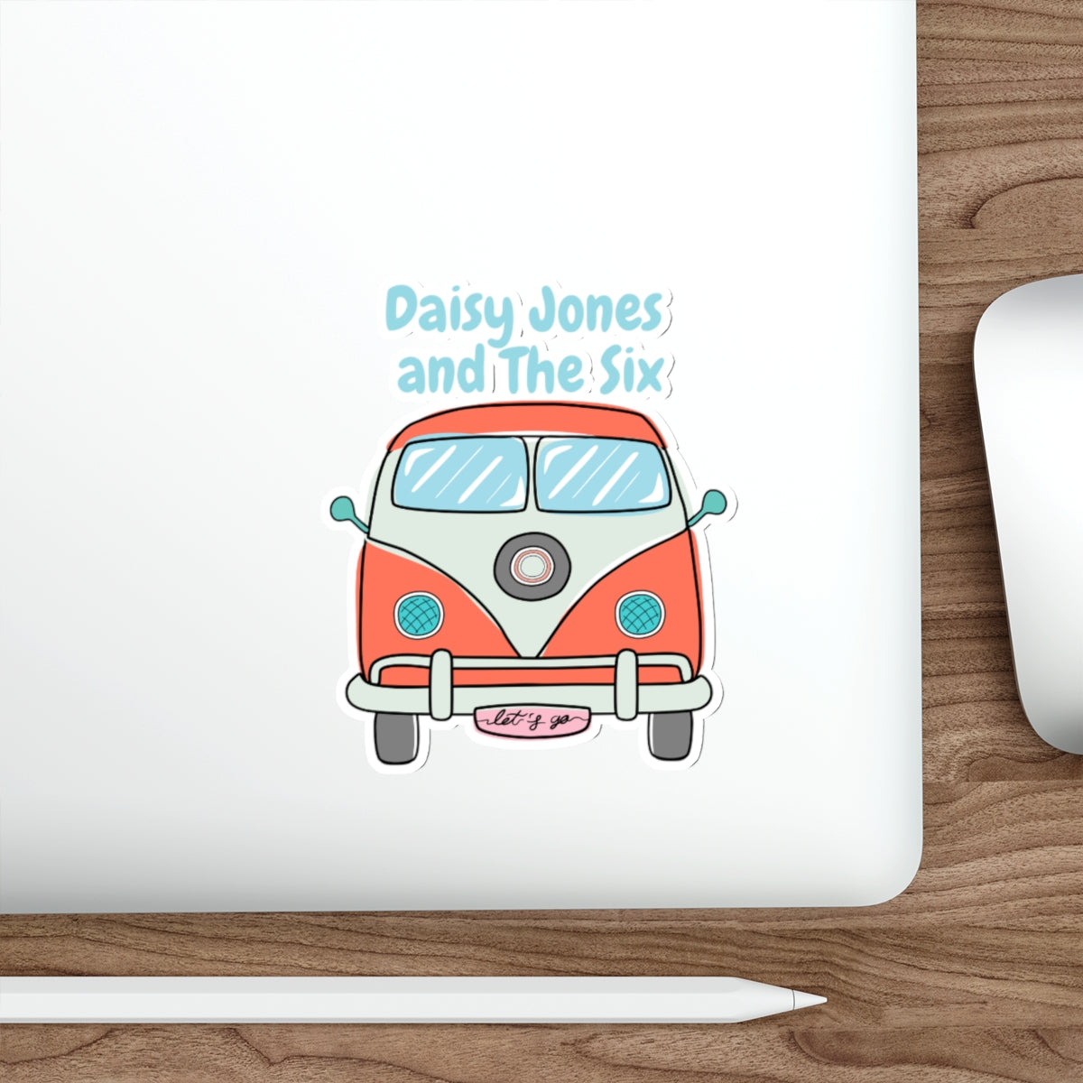 Daisy Jones and The Six Retro Van Die-Cut Sticker — Vintage Band Tour Sticker