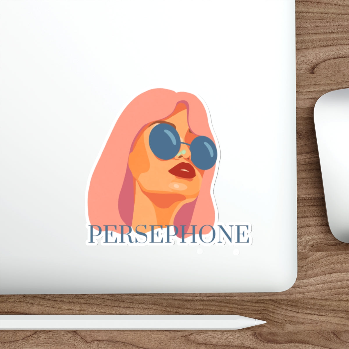 Persephone Pop Art Sticker — Retro Woman Die-Cut Sticker