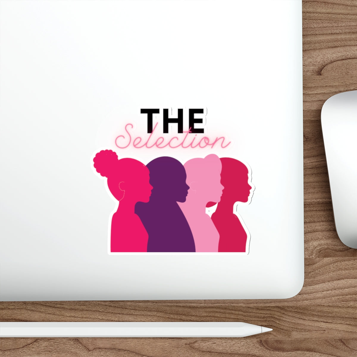 The Selection Feminist Die-Cut Sticker – Pink Women Silhouettes