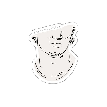 Song of Achilles Classical Bust Die-Cut Sticker — Minimalist Mythology Decal