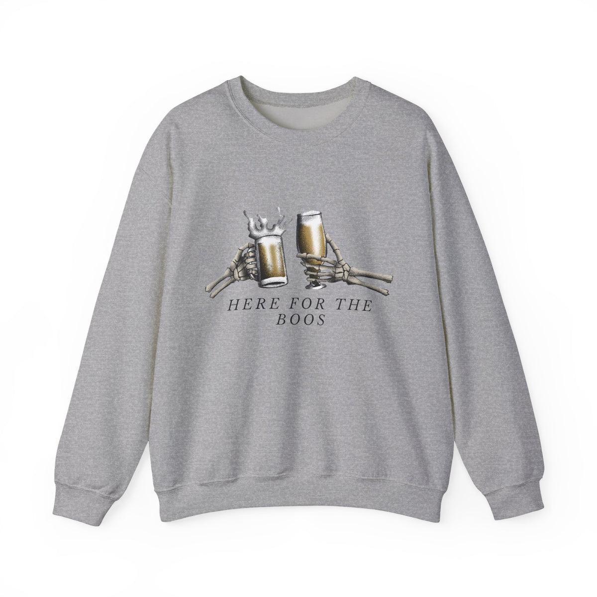 Here For The Boos sweatshirt | Halloween beer ghost design