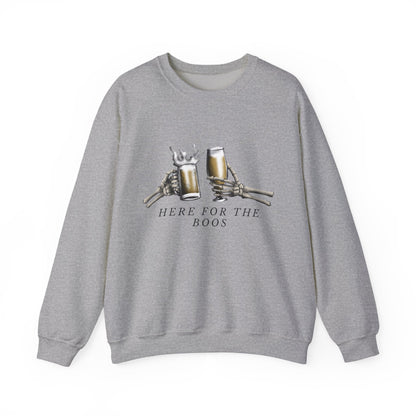 Here For The Boos sweatshirt | Halloween beer ghost design