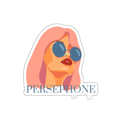 Persephone Pop Art Sticker — Retro Woman Die-Cut Sticker