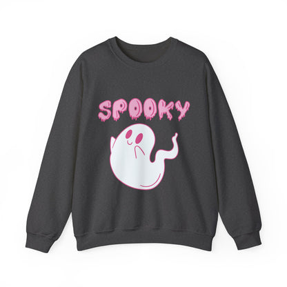 Pink Cute Ghost Spooky sweatshirt | Halloween ghost crewneck