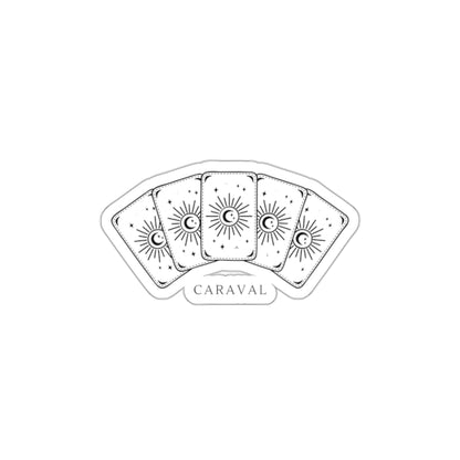 Tarot Card Sun Die-Cut Sticker — Mystical Tarot Aesthetic Sticker