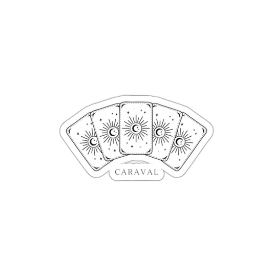Tarot Card Sun Die-Cut Sticker — Mystical Tarot Aesthetic Sticker