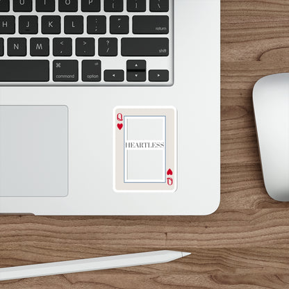 Heartless Queen Sticker — Die-Cut Playing Card Sticker