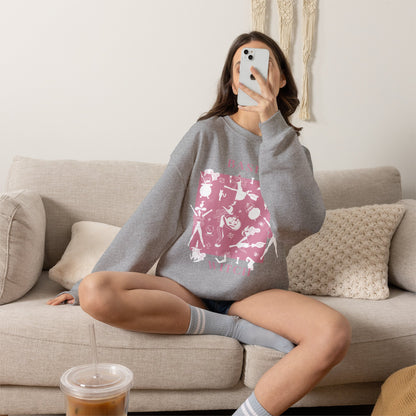 Ballet Silhouette Collage Sweatshirt | Dance Motif Crewneck