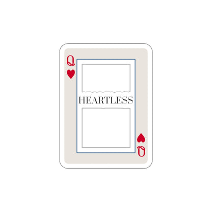 Heartless Queen Sticker — Die-Cut Playing Card Sticker