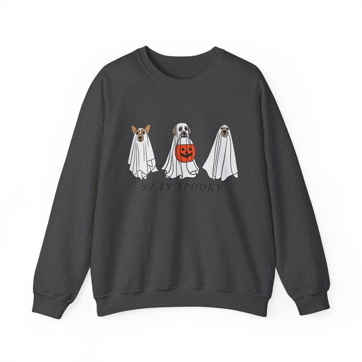 Dogs in Ghost Costumes Sweatshirt | Stay Spooky Halloween