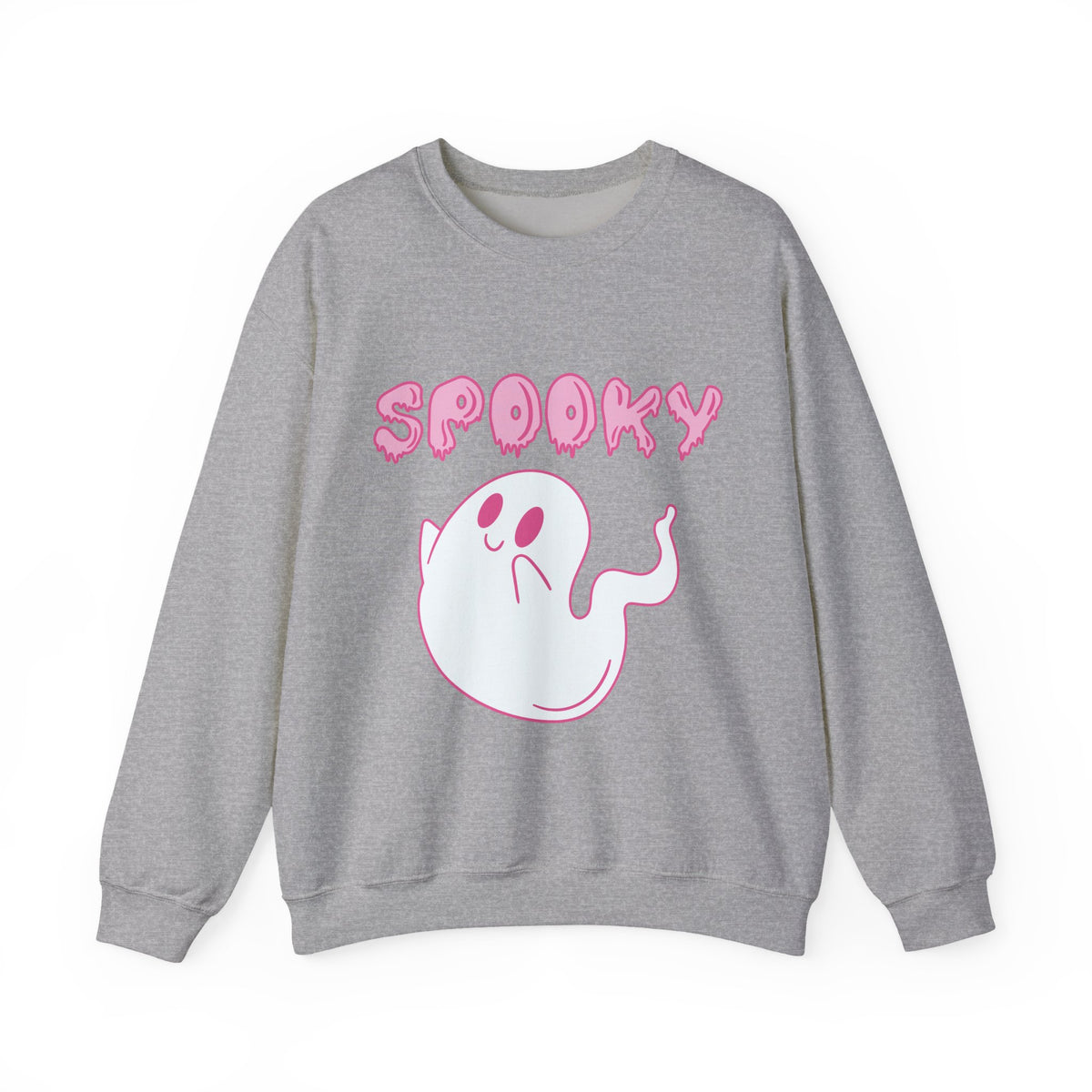 Pink Cute Ghost Spooky sweatshirt | Halloween ghost crewneck