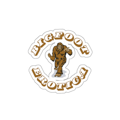 Bigfoot Erotica Die-Cut Sticker — Retro Sasquatch Graphic Sticker