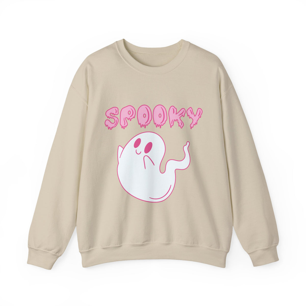Pink Cute Ghost Spooky sweatshirt | Halloween ghost crewneck