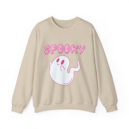 Pink Cute Ghost Spooky sweatshirt | Halloween ghost crewneck