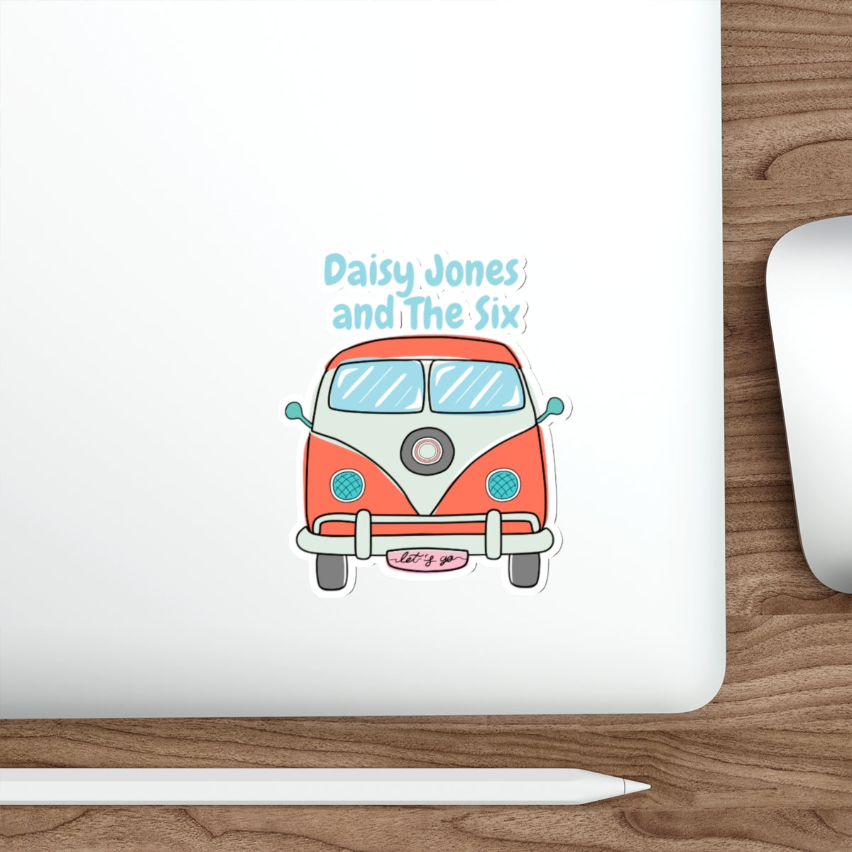 Daisy Jones and The Six Retro Van Die-Cut Sticker — Vintage Band Tour Sticker