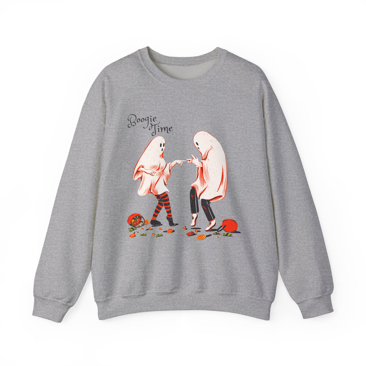 Boogie Time ghost dancers Sweatshirt | Halloween spooky illustration