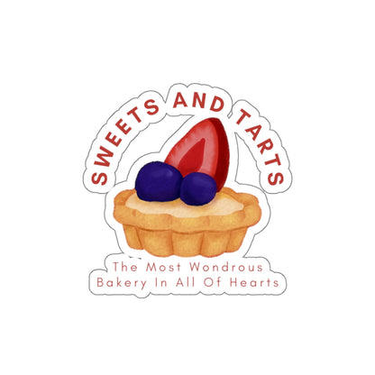 Sticker — "Sweets and Tarts" Bakery Die-Cut Sticker (The Most Wondrous Bakery In All Of Hearts)