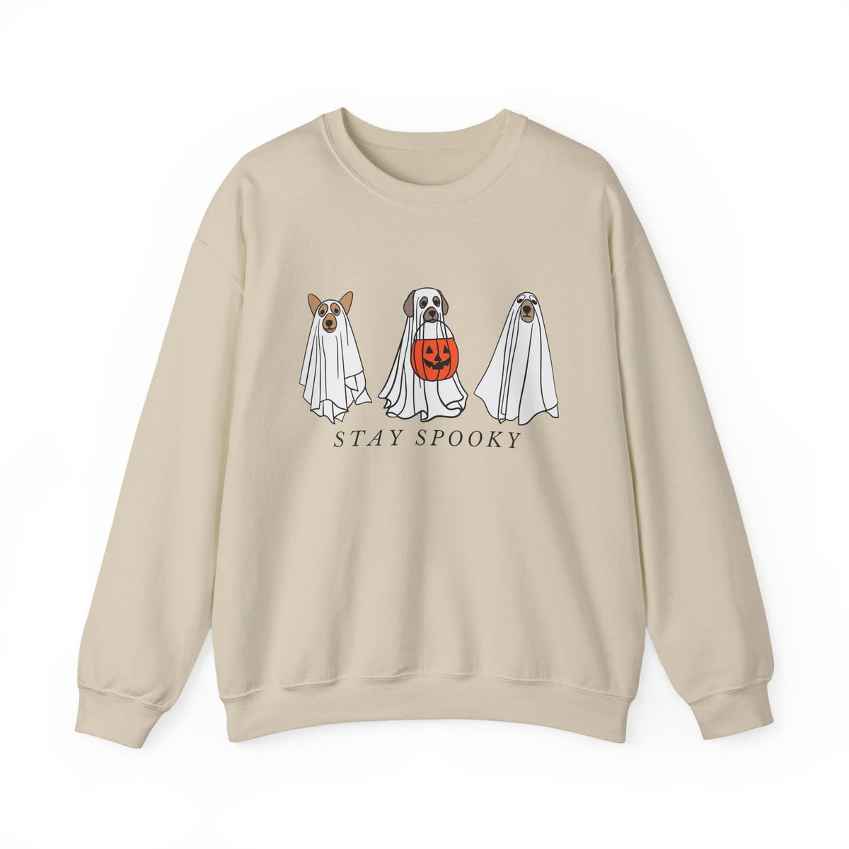 Dogs in Ghost Costumes Sweatshirt | Stay Spooky Halloween