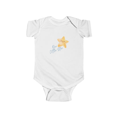 Infant Bodysuit "Our Little Star" Cute Star Graphic Baby Onesie