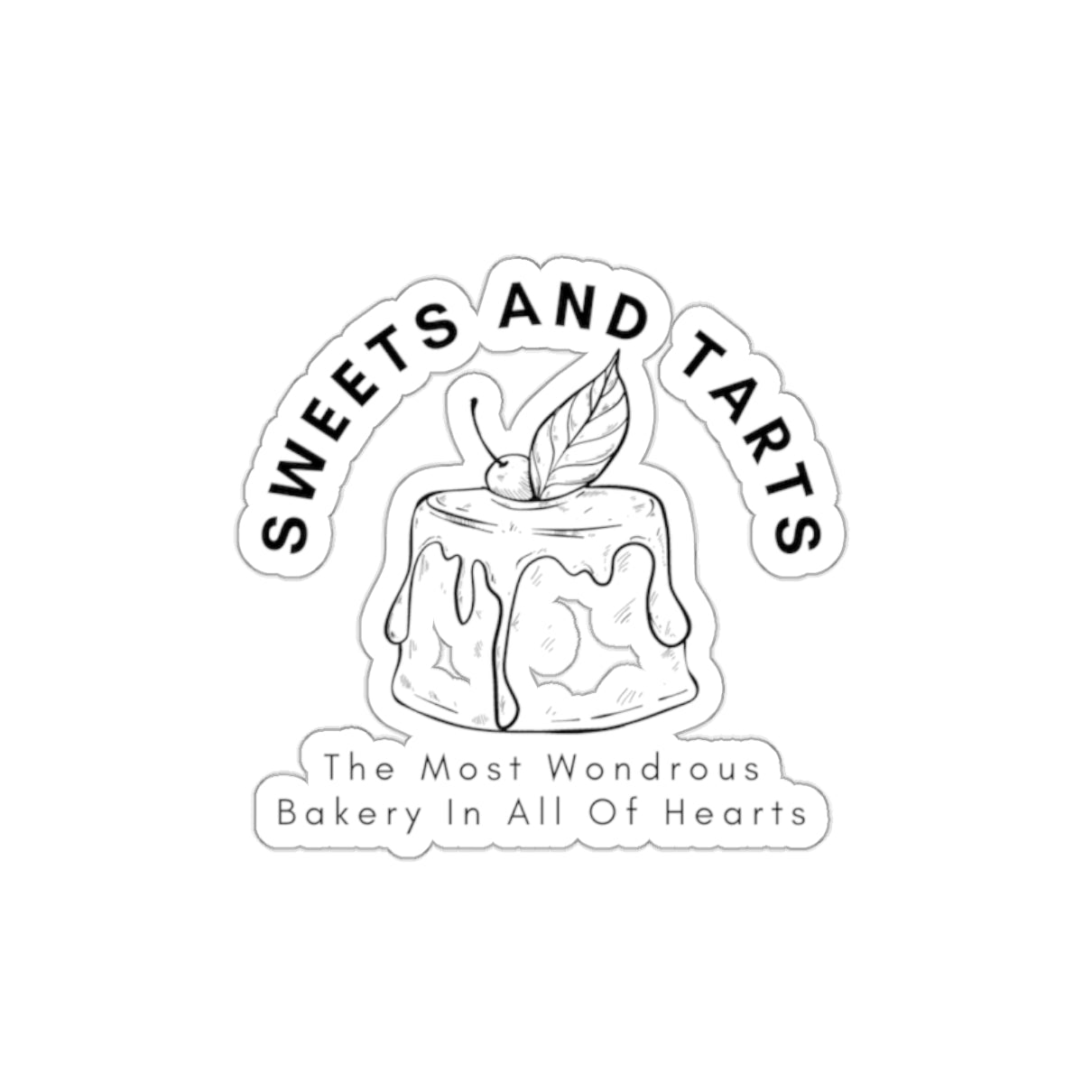 Sticker — 'Sweets and Tarts: The Most Wondrous Bakery in All of Hearts' Die-Cut