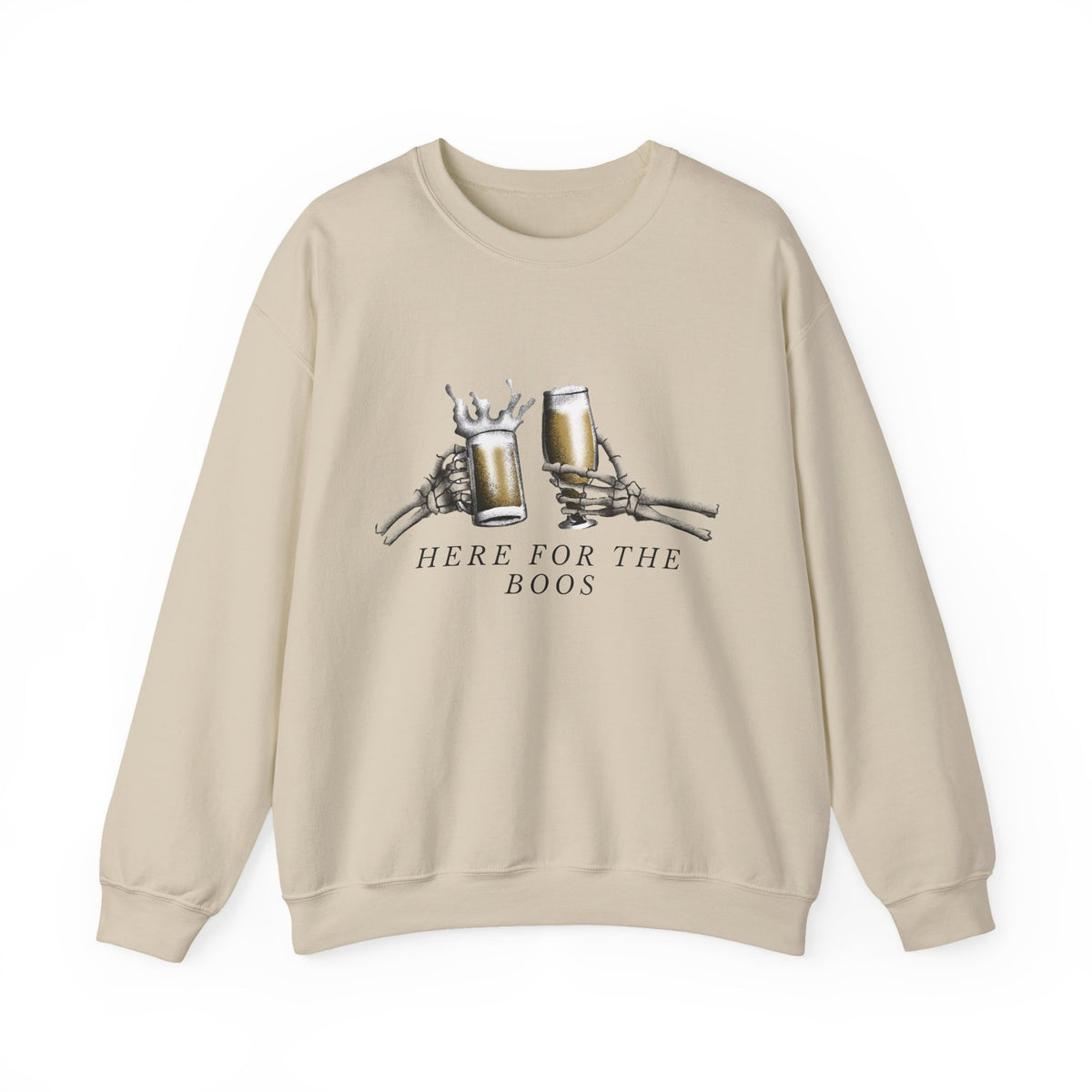 Here For The Boos sweatshirt | Halloween beer ghost design