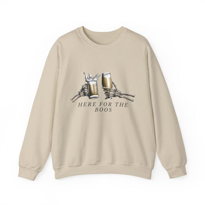 Here For The Boos sweatshirt | Halloween beer ghost design