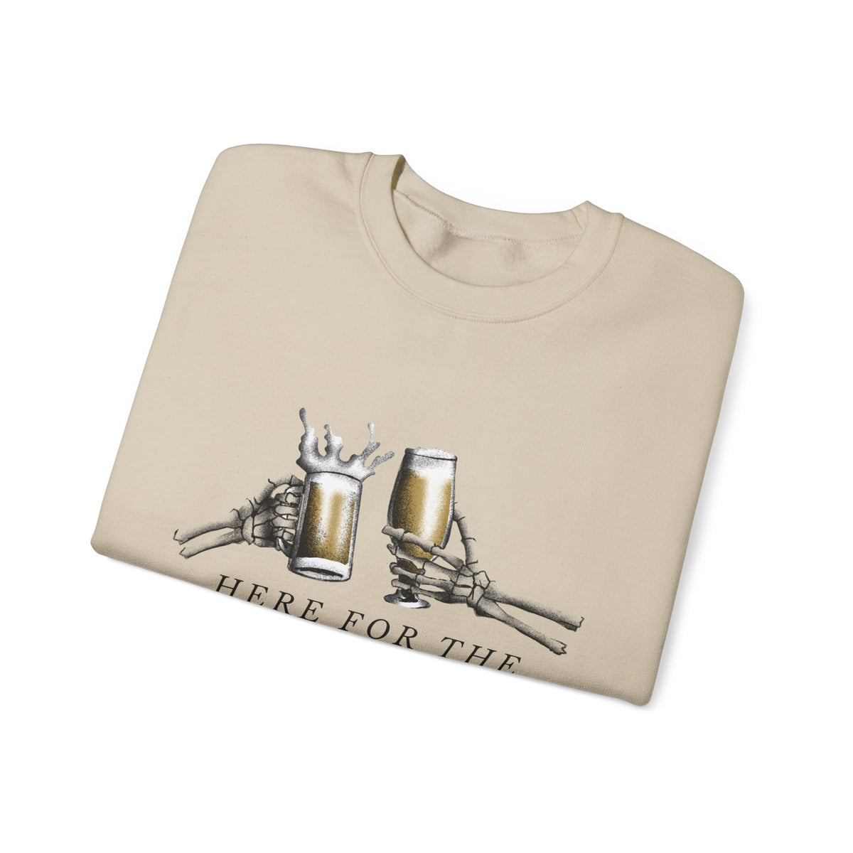 Here For The Boos sweatshirt | Halloween beer ghost design