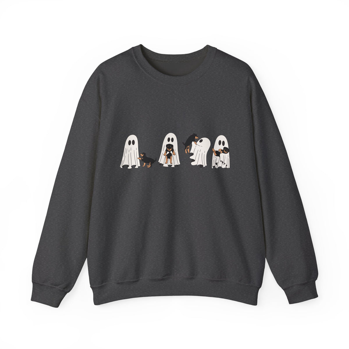 Ghost Kids Illustration Sweatshirt | Halloween Ghost Costume Puppies