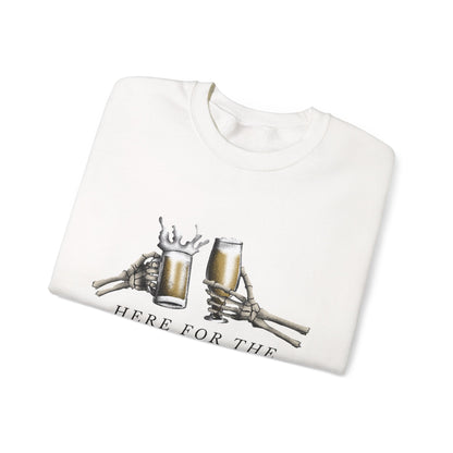 Here For The Boos sweatshirt | Halloween beer ghost design