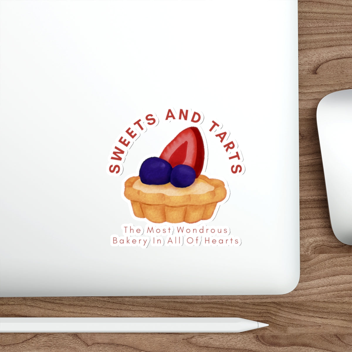 Sticker — "Sweets and Tarts" Bakery Die-Cut Sticker (The Most Wondrous Bakery In All Of Hearts)