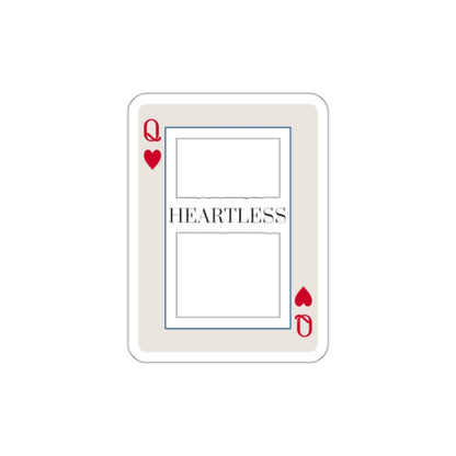 Heartless Queen Sticker — Die-Cut Playing Card Sticker
