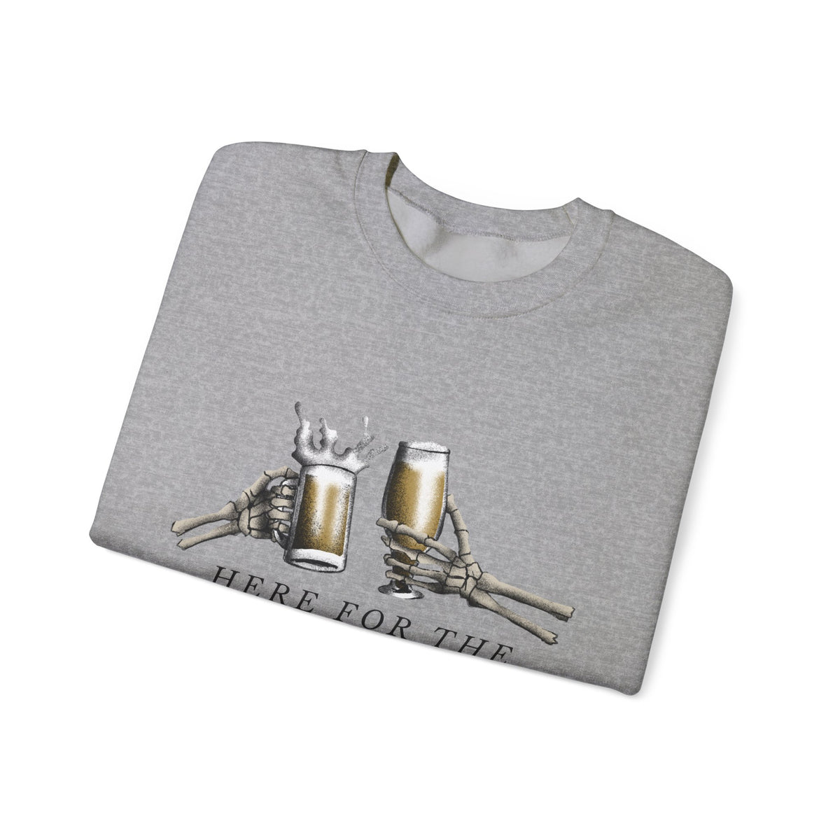 Here For The Boos sweatshirt | Halloween beer ghost design