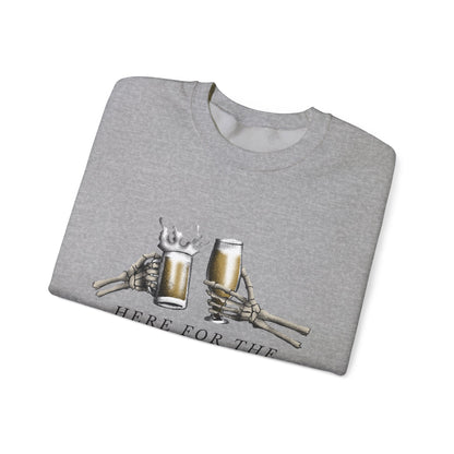 Here For The Boos sweatshirt | Halloween beer ghost design