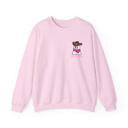 Boo Haw cowboy ghost Sweatshirt | Western ghost design, pink bandana