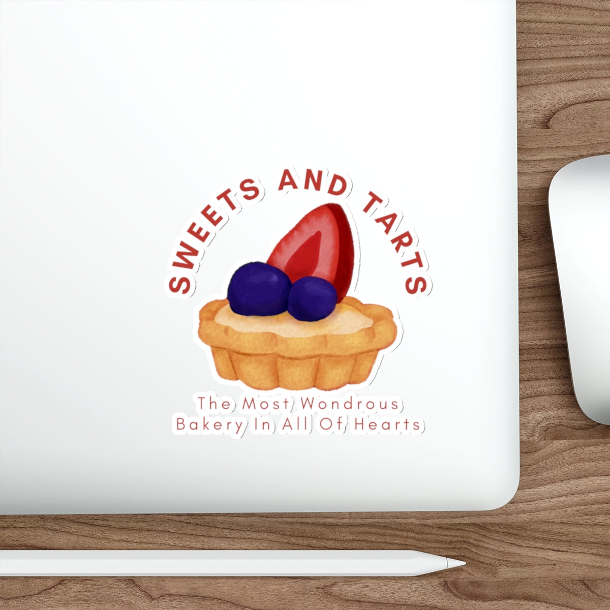 Sticker — "Sweets and Tarts" Bakery Die-Cut Sticker (The Most Wondrous Bakery In All Of Hearts)