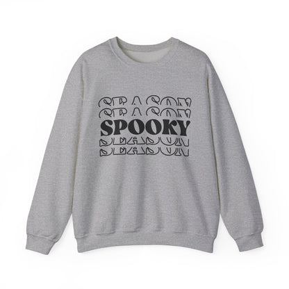 Spooky Season repeat text Crewneck Sweatshirt | Halloween text sweater