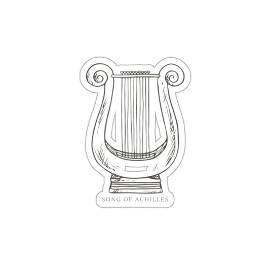 Lyre Die-Cut Sticker — 'Song of Achilles' Bookish Sticker