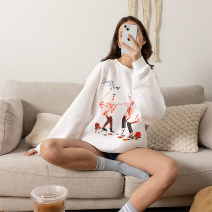 Boogie Time ghost dancers Sweatshirt | Halloween spooky illustration