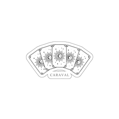 Tarot Card Sun Die-Cut Sticker — Mystical Tarot Aesthetic Sticker