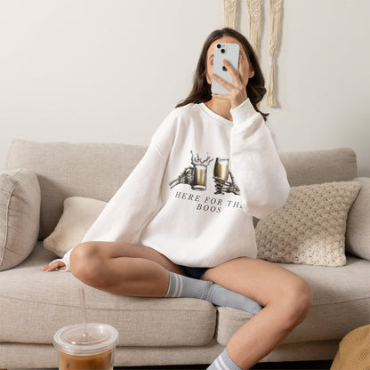 Here For The Boos sweatshirt | Halloween beer ghost design