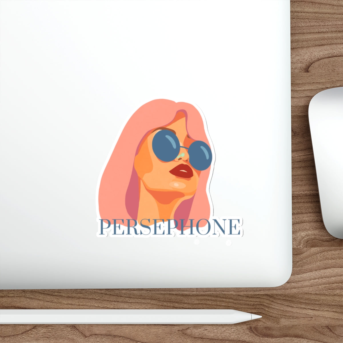 Persephone Pop Art Sticker — Retro Woman Die-Cut Sticker
