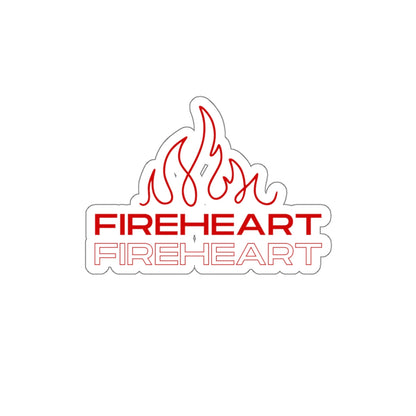Fireheart Flame Logo Die-Cut Sticker — Small Red Fireheart Decal