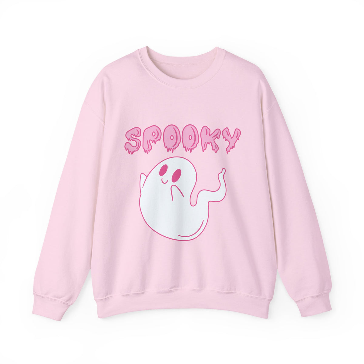 Pink Cute Ghost Spooky sweatshirt | Halloween ghost crewneck