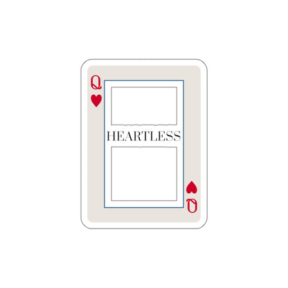Heartless Queen Sticker — Die-Cut Playing Card Sticker