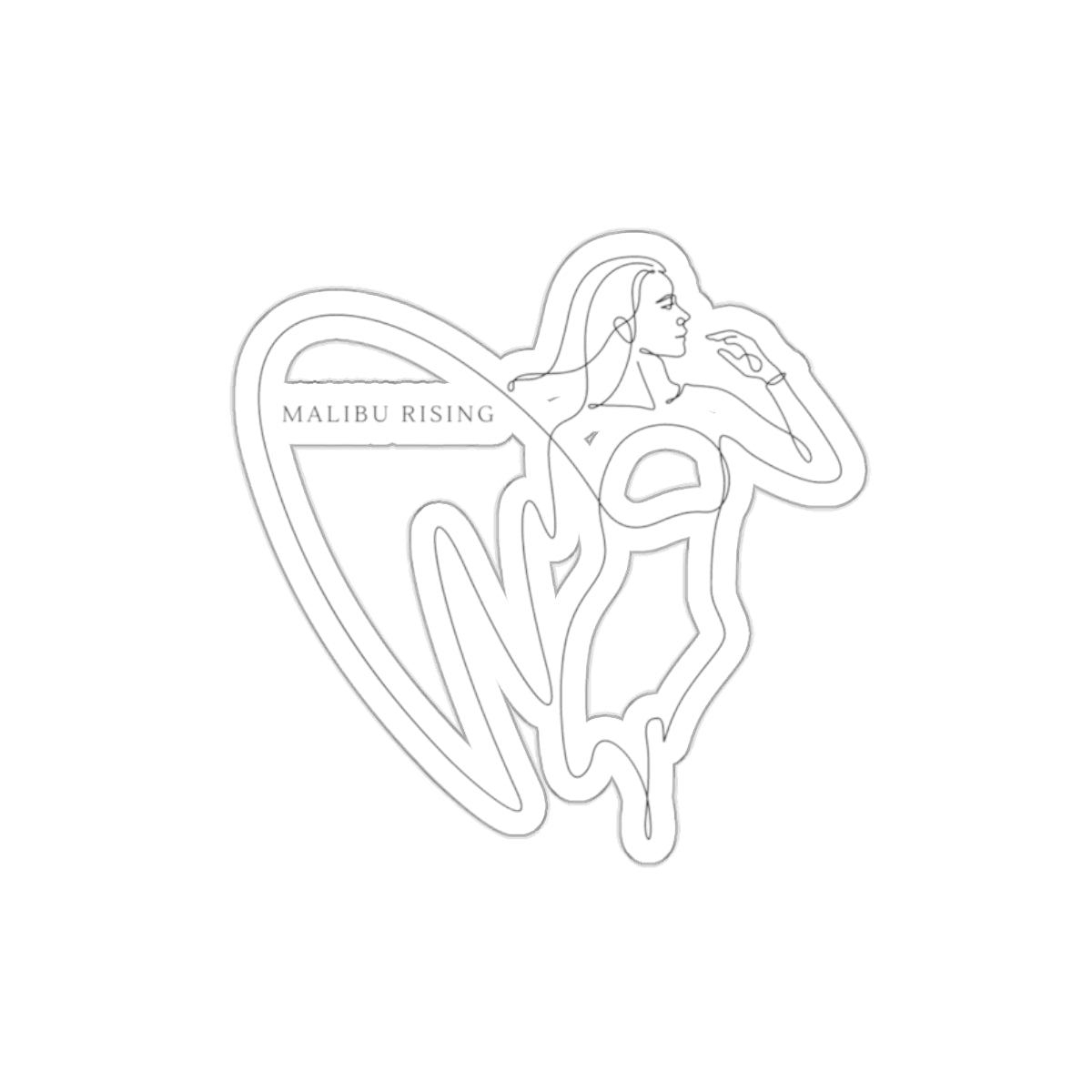 Malibu Rising Die-Cut Sticker — Surf Goddess Beach Decal