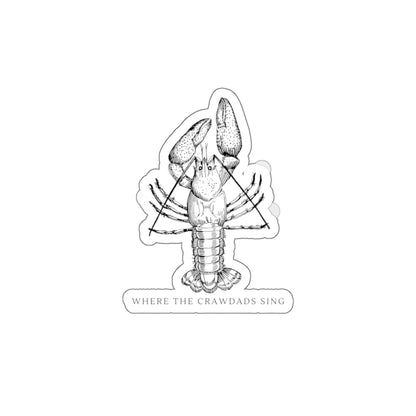 Crawdad Illustration Die-Cut Sticker — "Where the Crawdads Sing"