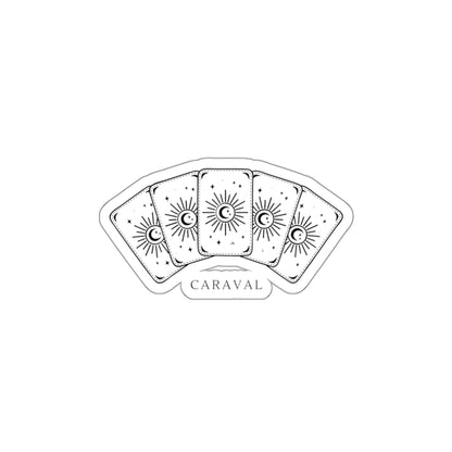 Tarot Card Sun Die-Cut Sticker — Mystical Tarot Aesthetic Sticker