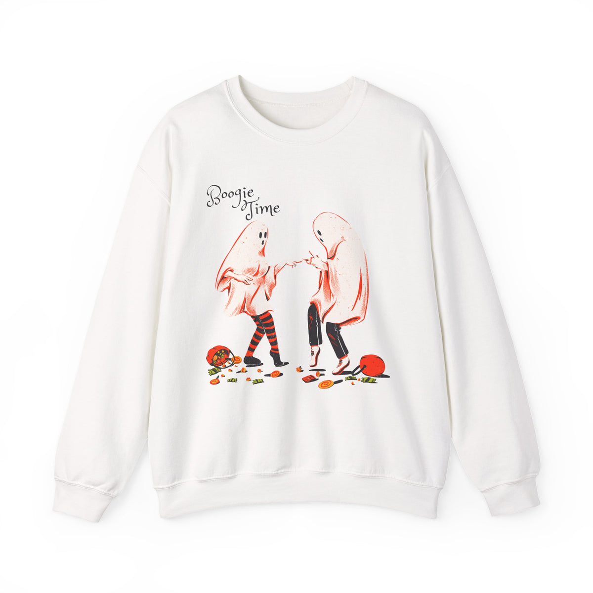 Boogie Time ghost dancers Sweatshirt | Halloween spooky illustration