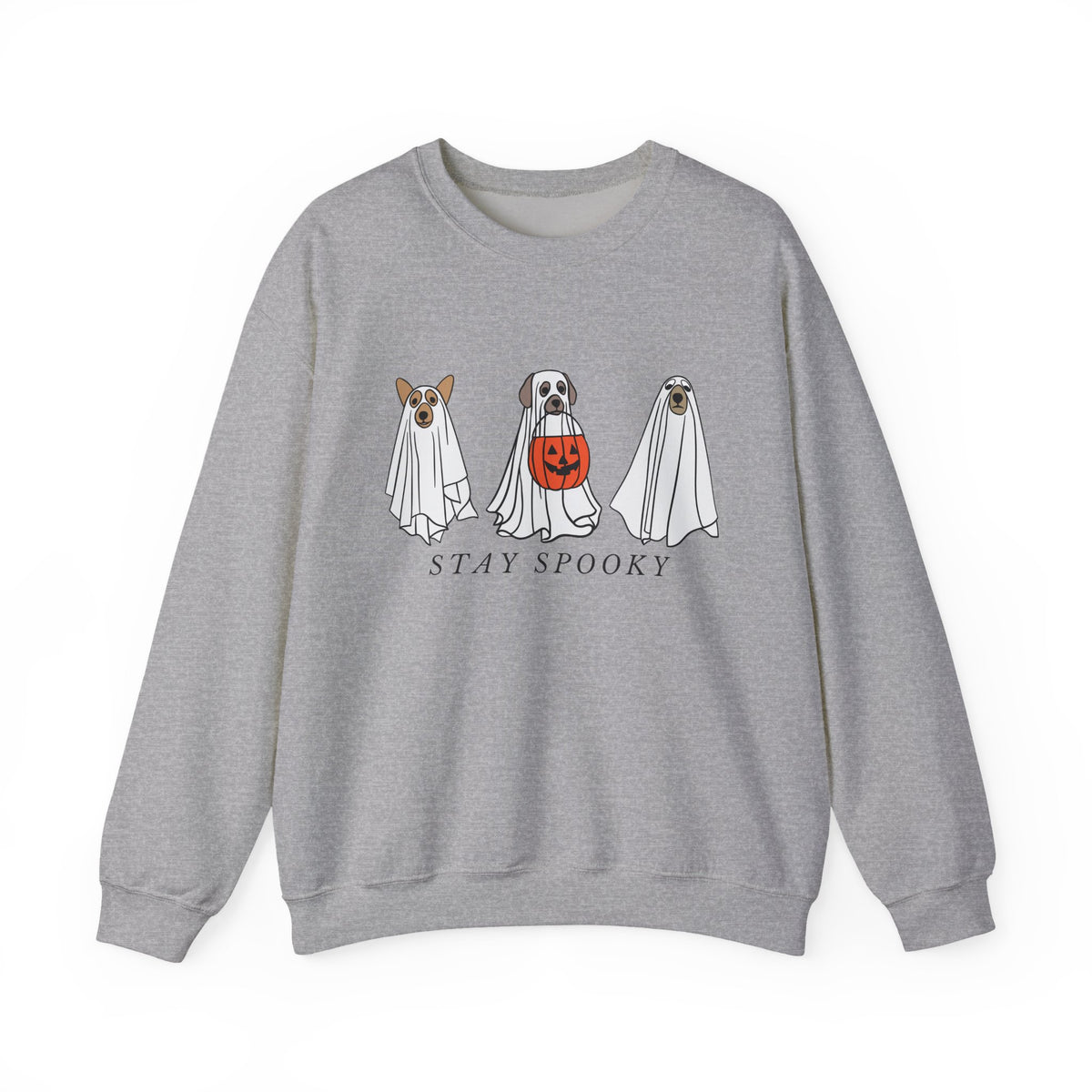Dogs in Ghost Costumes Sweatshirt | Stay Spooky Halloween