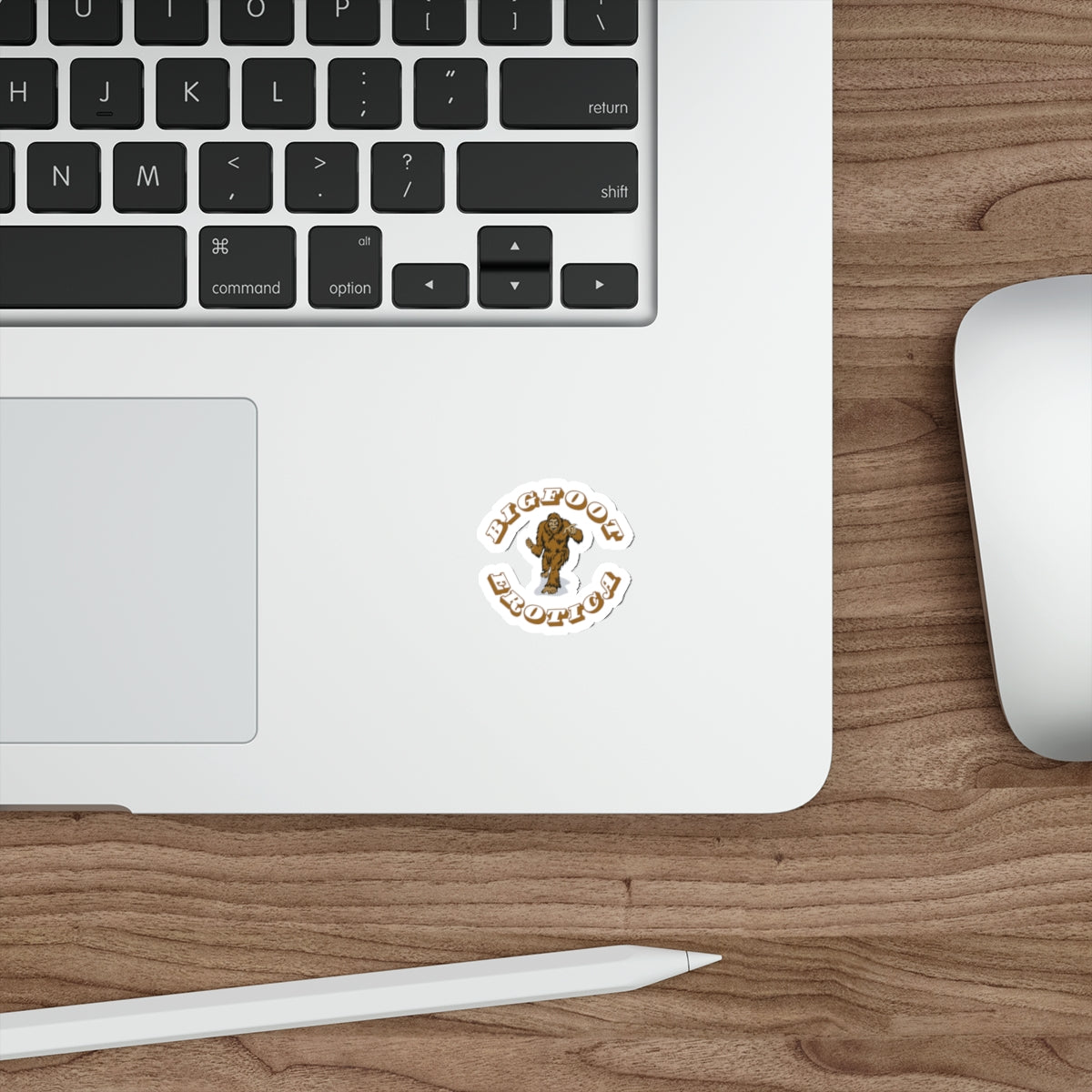Bigfoot Erotica Die-Cut Sticker — Retro Sasquatch Graphic Sticker